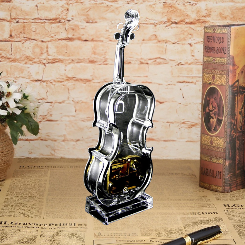 Crystal violin Box